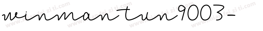 winman tun9003字体转换